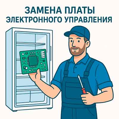замена платы холодильника