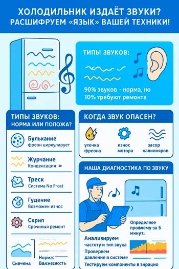 Холодильник булькает